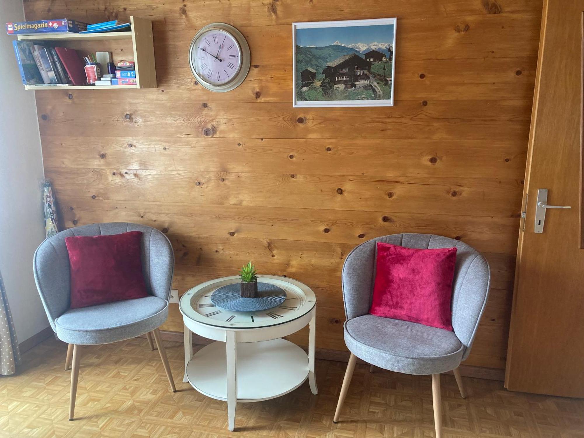 Appartamento Haus Dorfblick Grächen Esterno foto