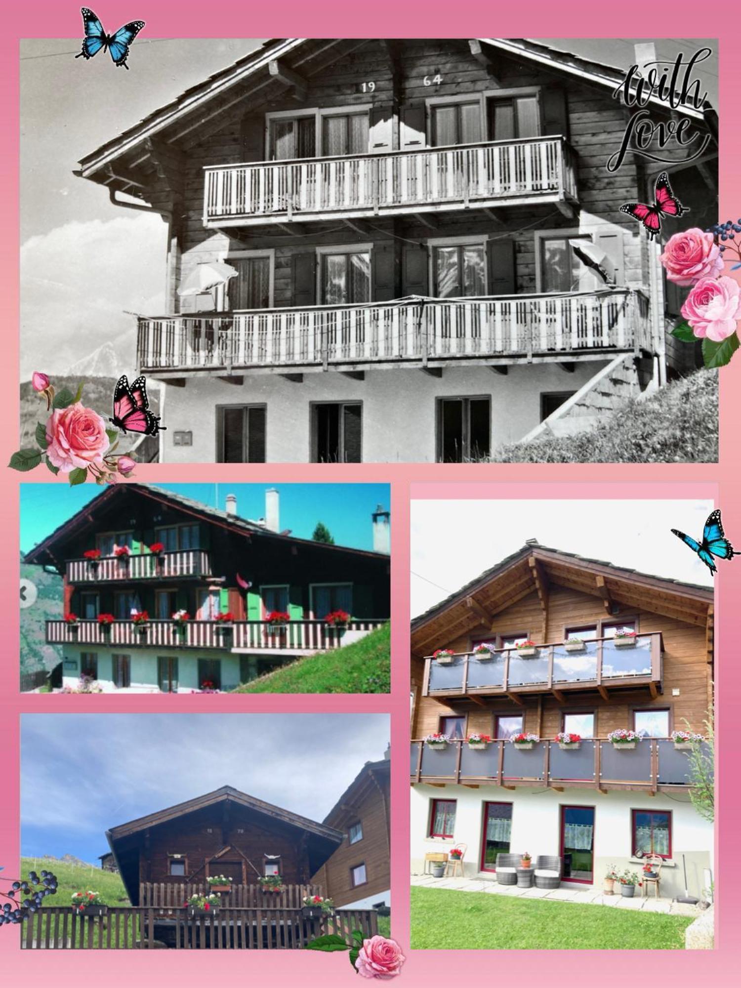 Appartamento Haus Dorfblick Grächen Esterno foto